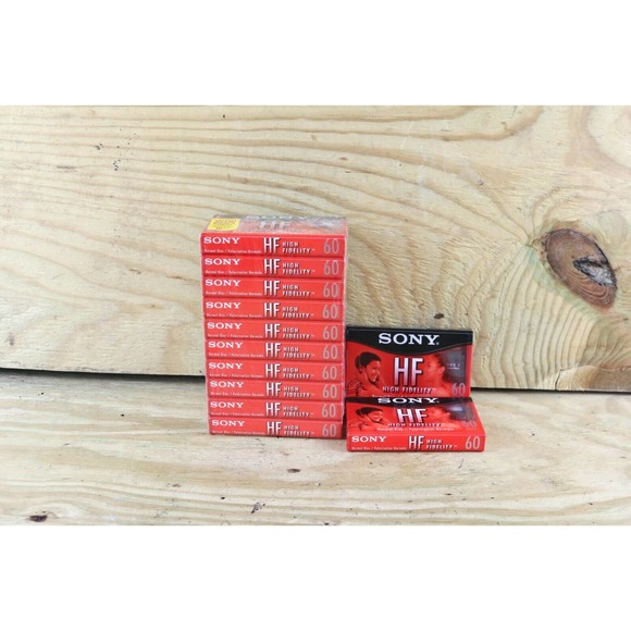 Sony Cassette Tapes Lot of 12 90min High Fidelity Sealed Audio - Picture 1 of 3